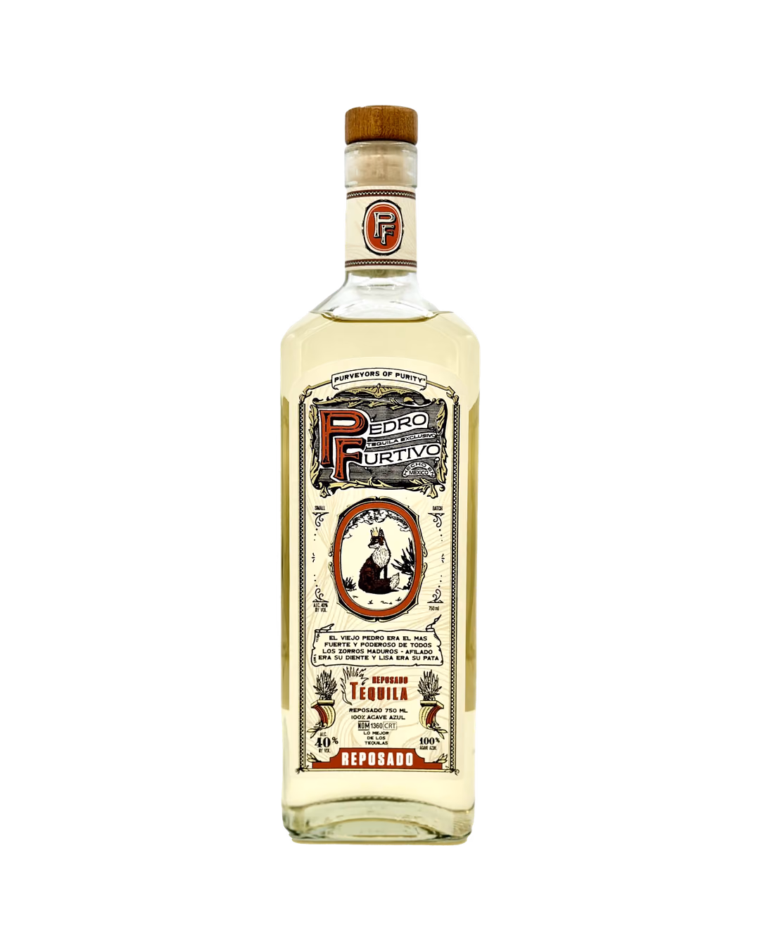 Pedro Furtivo Reposado tequila bottle
