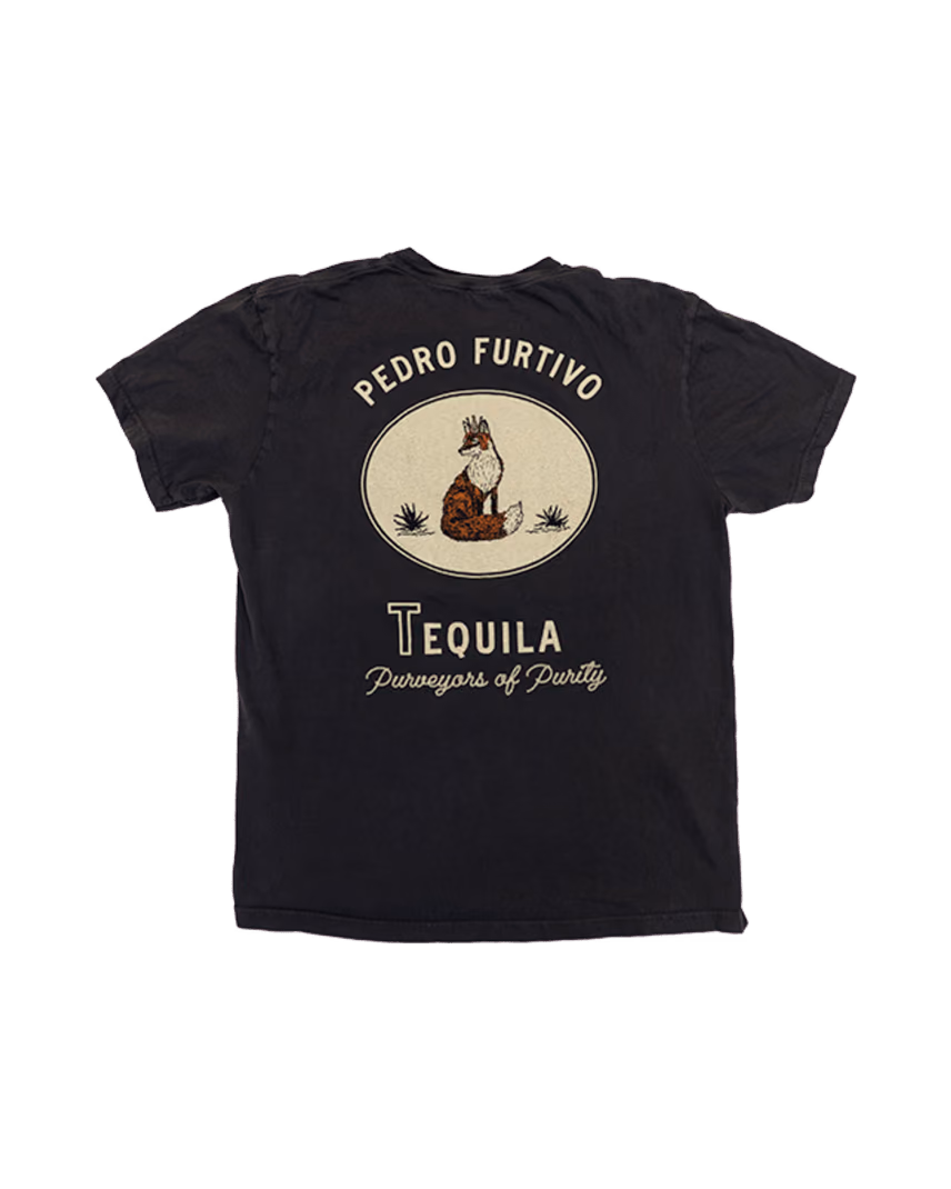 Pedro Furtivo tee in graphite, back