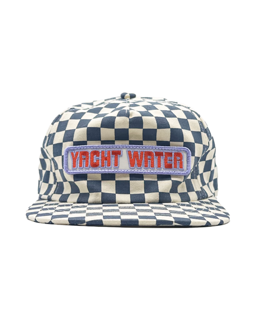 Yacht Water checkered patch hat