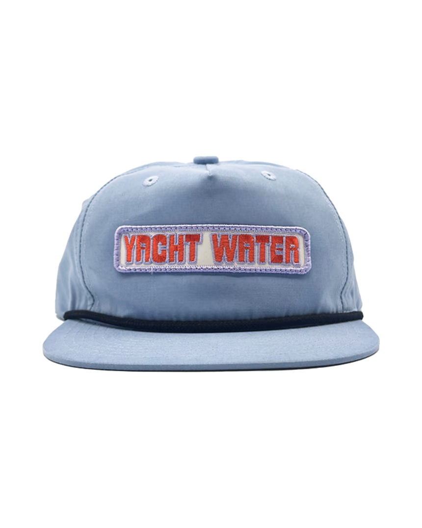 Yacht Water patch snapback in baby blue
